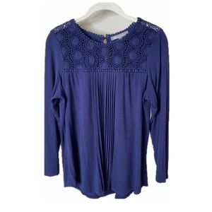 Sz M Daniel Rainn Navy Pleat front